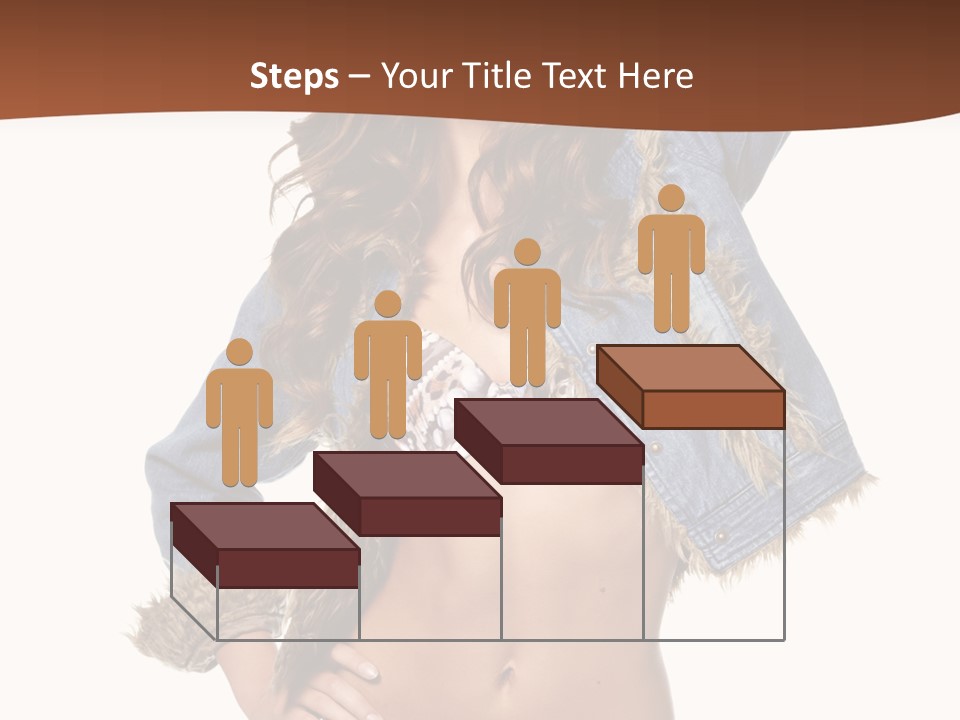 Woman White Portrait PowerPoint Template