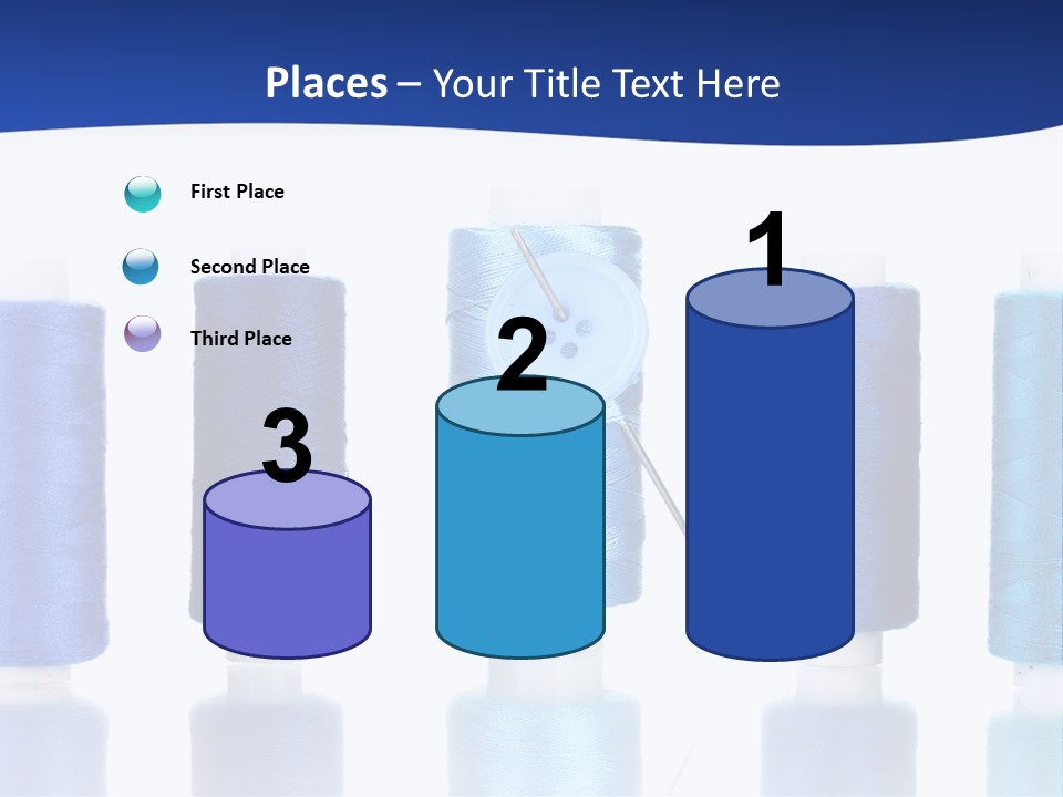 White Thread Single PowerPoint Template