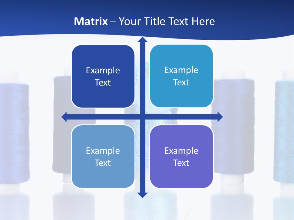 White Thread Single PowerPoint Template