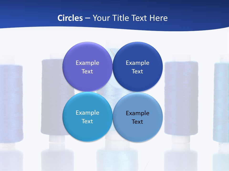 White Thread Single PowerPoint Template