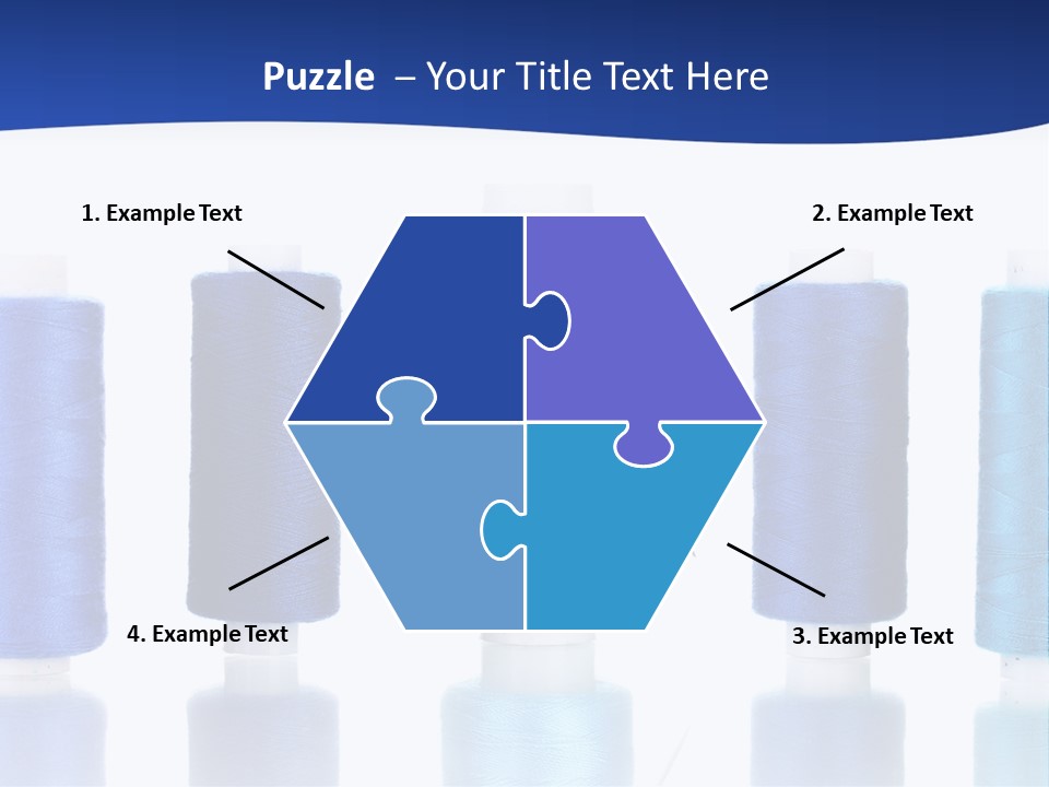 White Thread Single PowerPoint Template