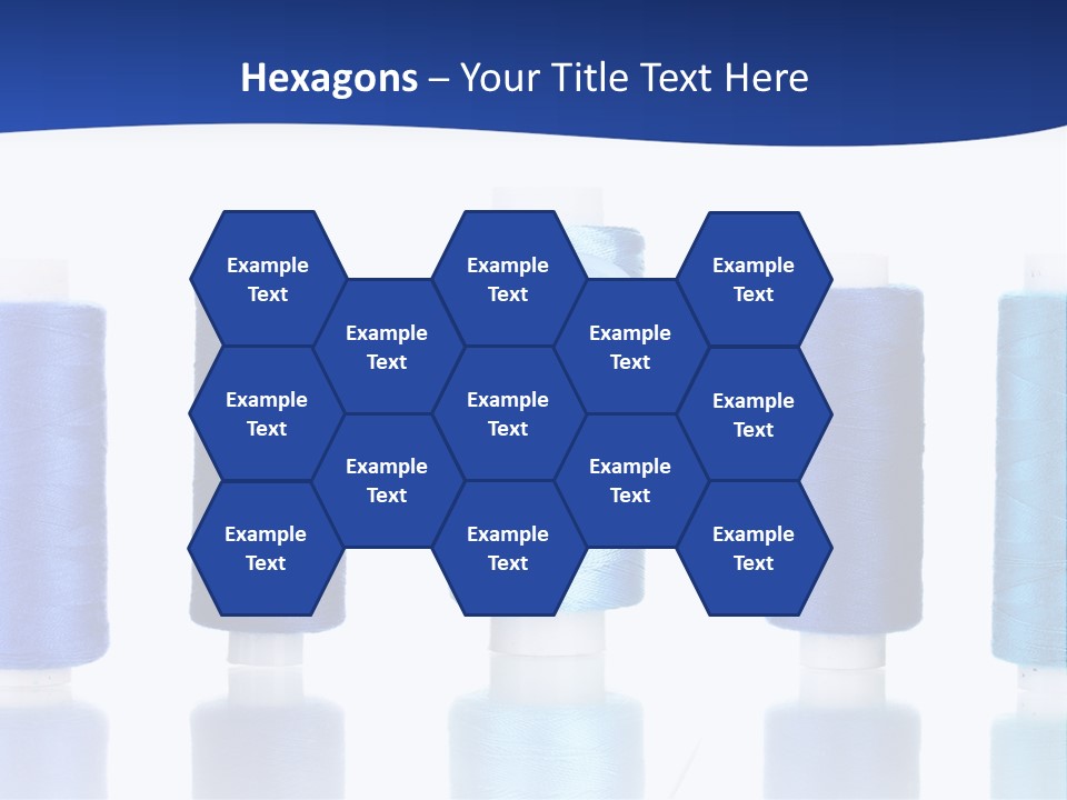 White Thread Single PowerPoint Template