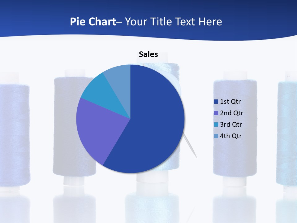 White Thread Single PowerPoint Template