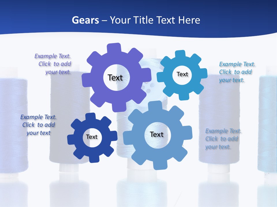 White Thread Single PowerPoint Template