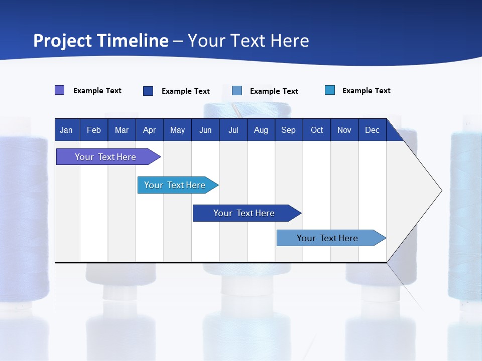 White Thread Single PowerPoint Template