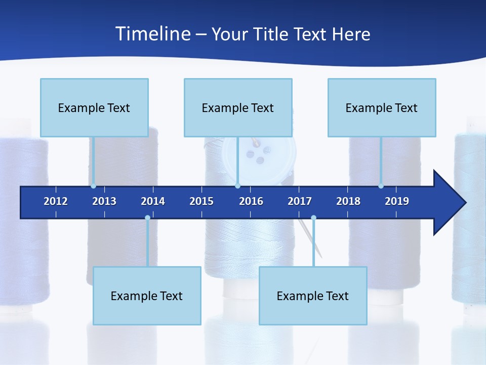 White Thread Single PowerPoint Template