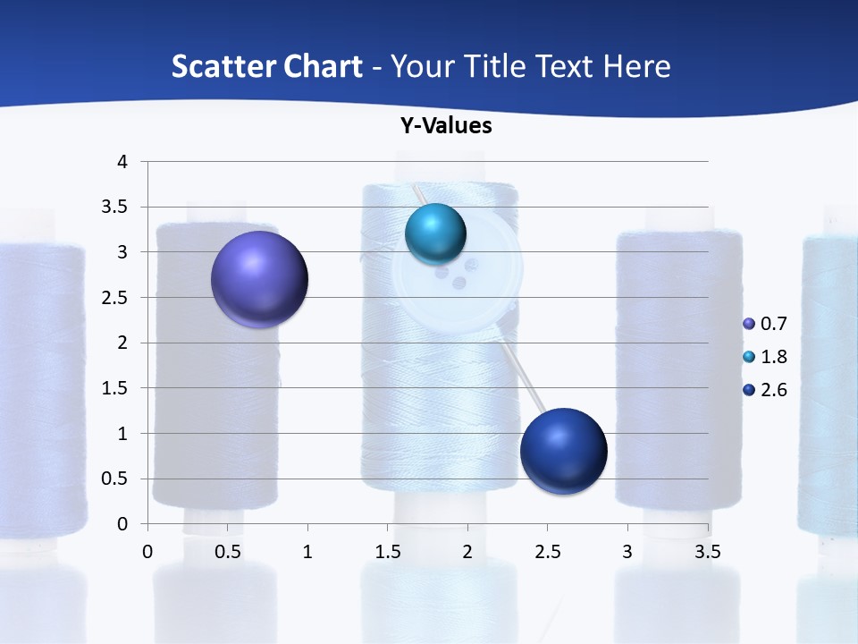 White Thread Single PowerPoint Template