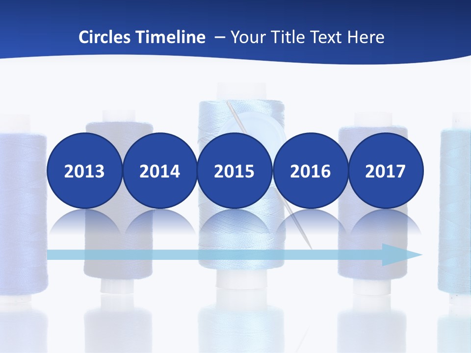 White Thread Single PowerPoint Template