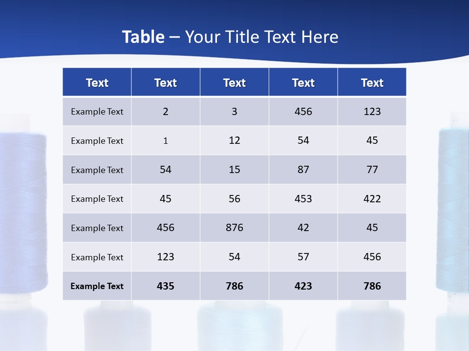 White Thread Single PowerPoint Template