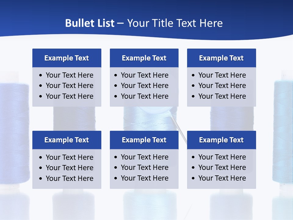 White Thread Single PowerPoint Template