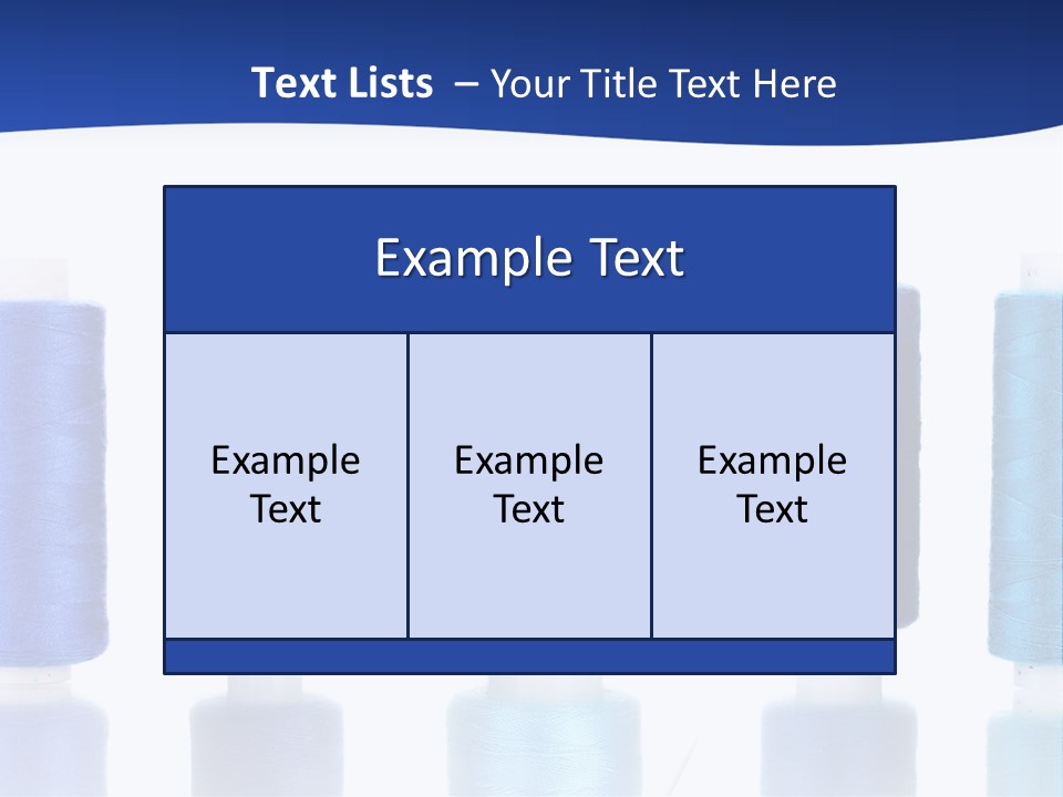 White Thread Single PowerPoint Template