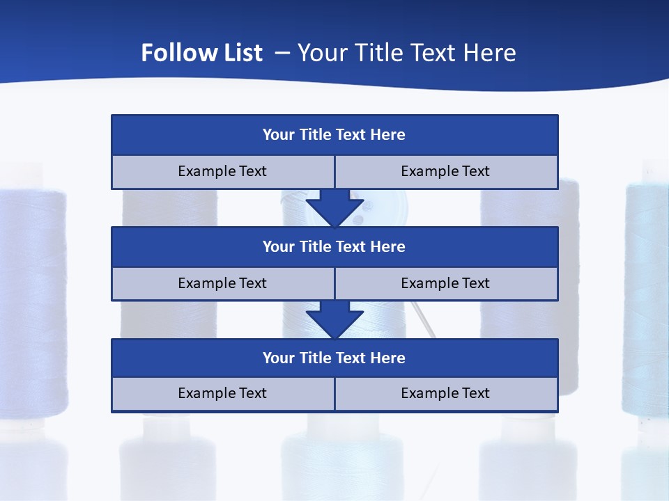 White Thread Single PowerPoint Template