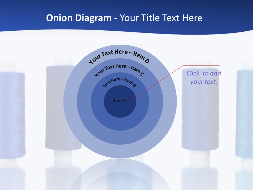 White Thread Single PowerPoint Template