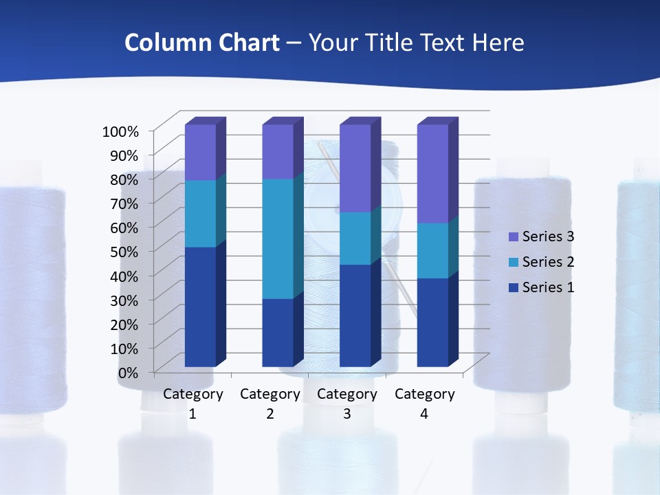 White Thread Single PowerPoint Template