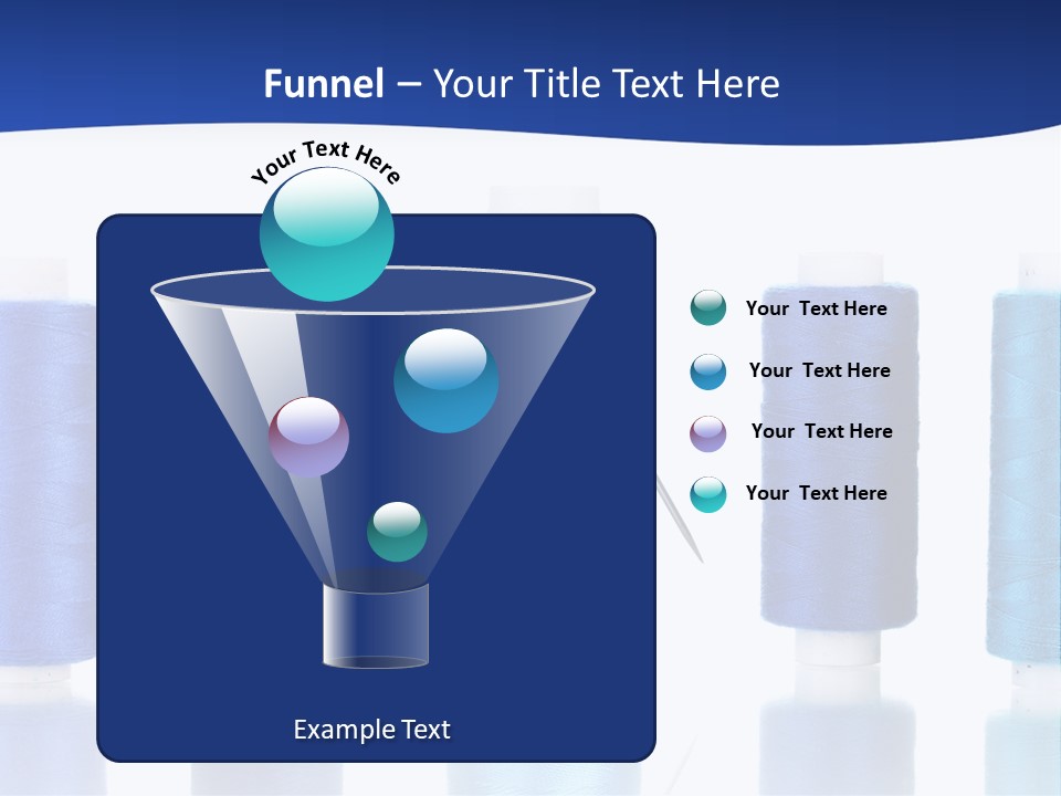 White Thread Single PowerPoint Template
