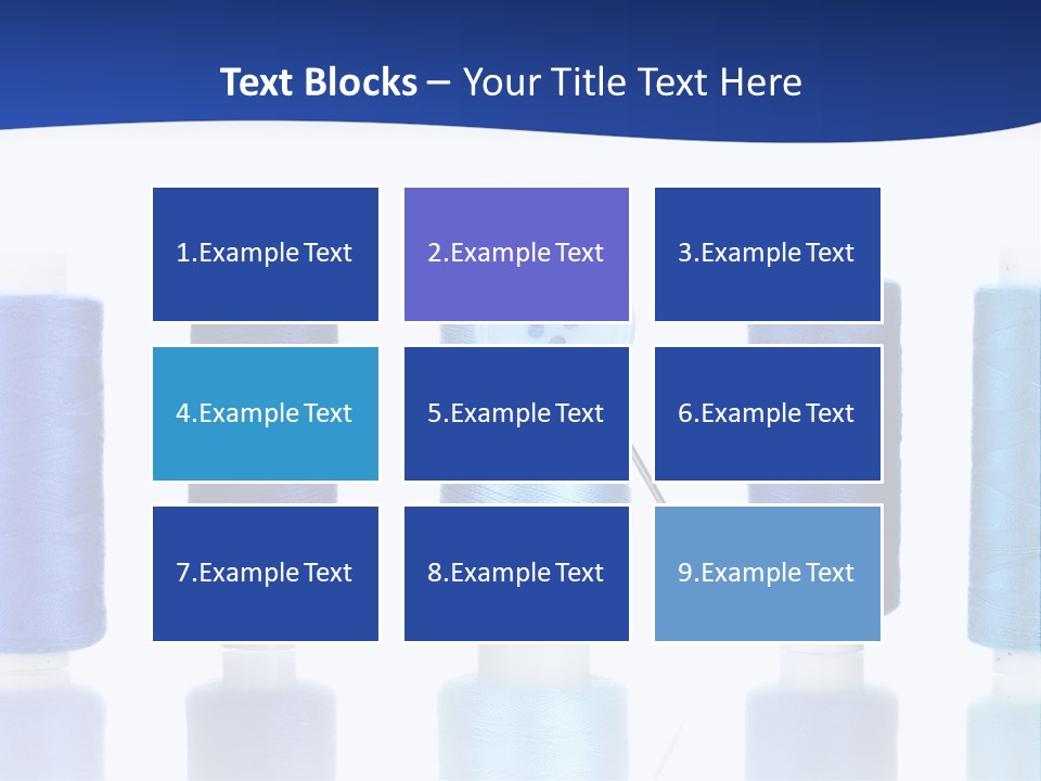 White Thread Single PowerPoint Template