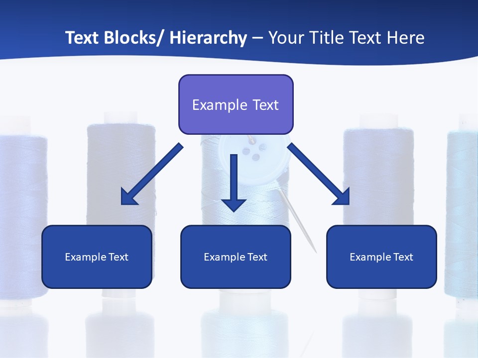 White Thread Single PowerPoint Template