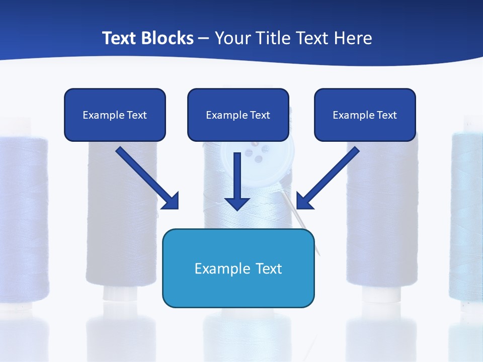 White Thread Single PowerPoint Template