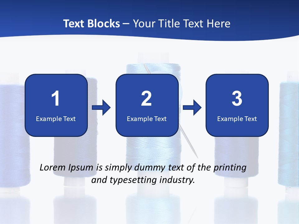 White Thread Single PowerPoint Template