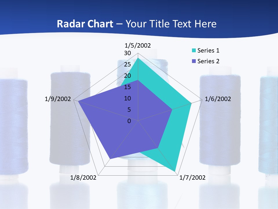 White Thread Single PowerPoint Template