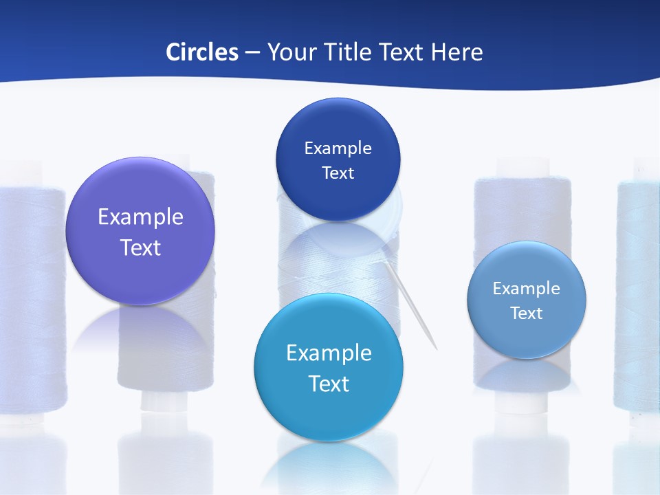 White Thread Single PowerPoint Template