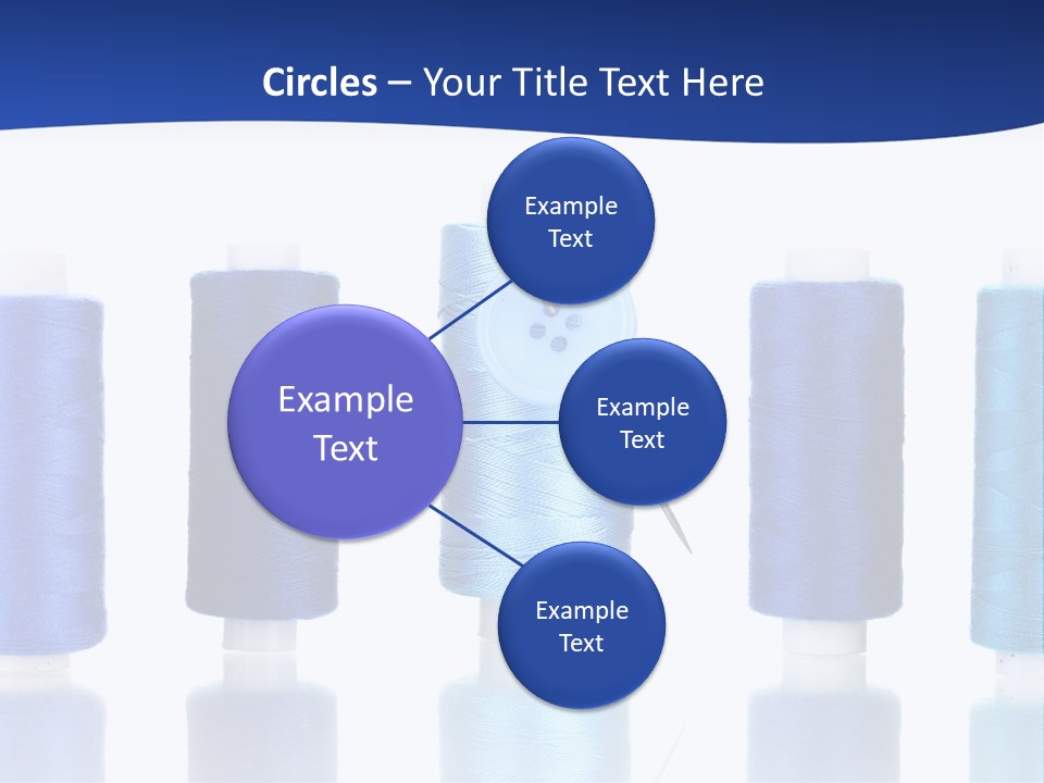 White Thread Single PowerPoint Template