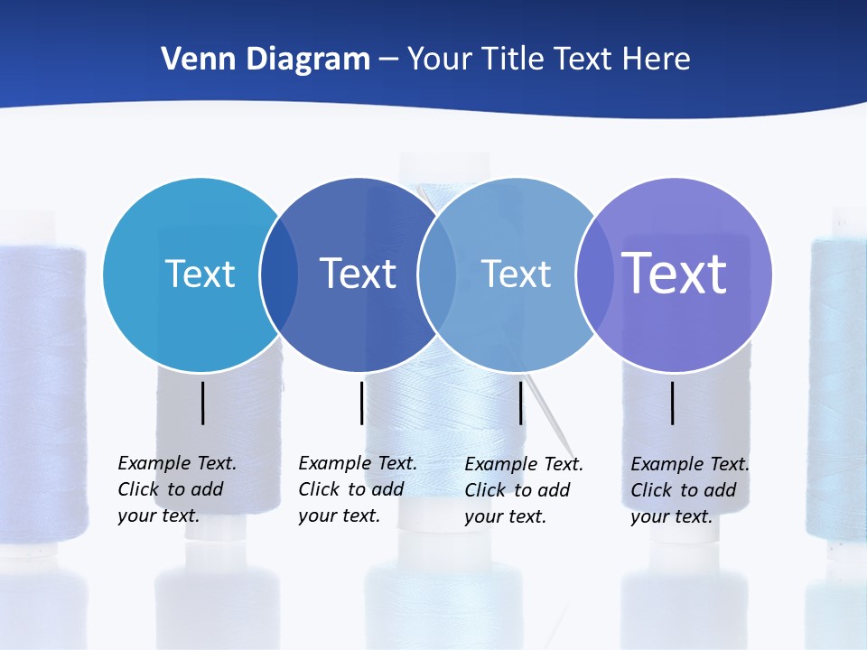 White Thread Single PowerPoint Template