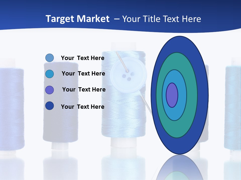 White Thread Single PowerPoint Template