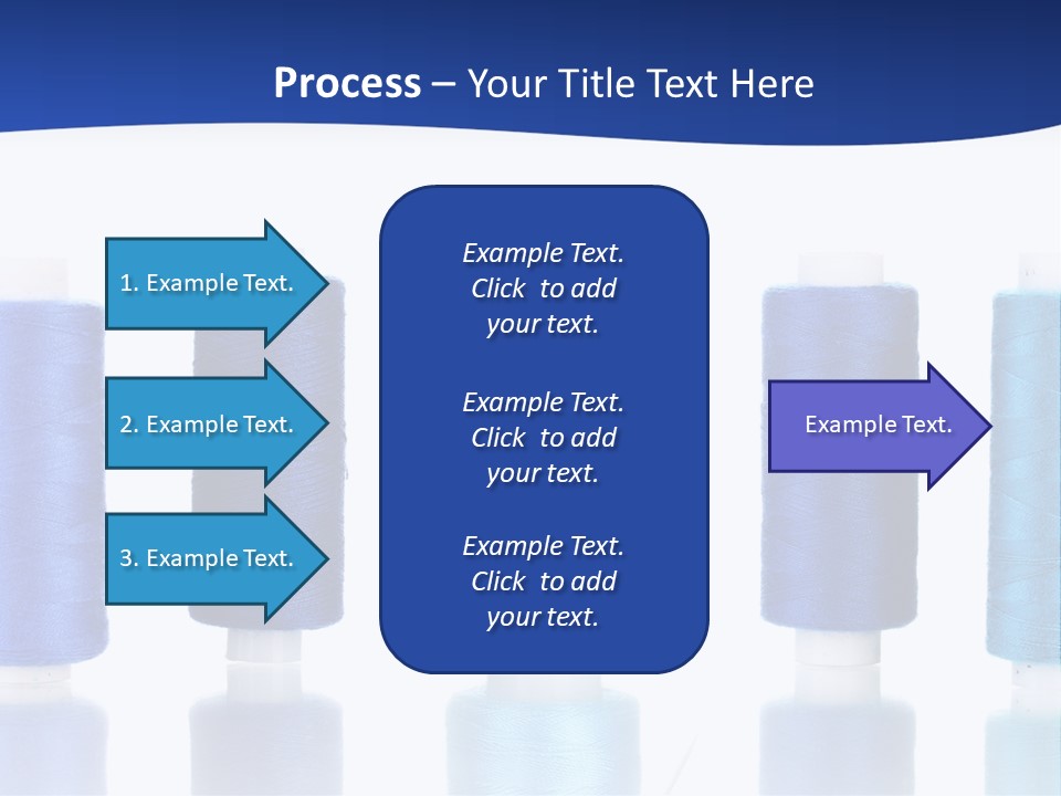 White Thread Single PowerPoint Template