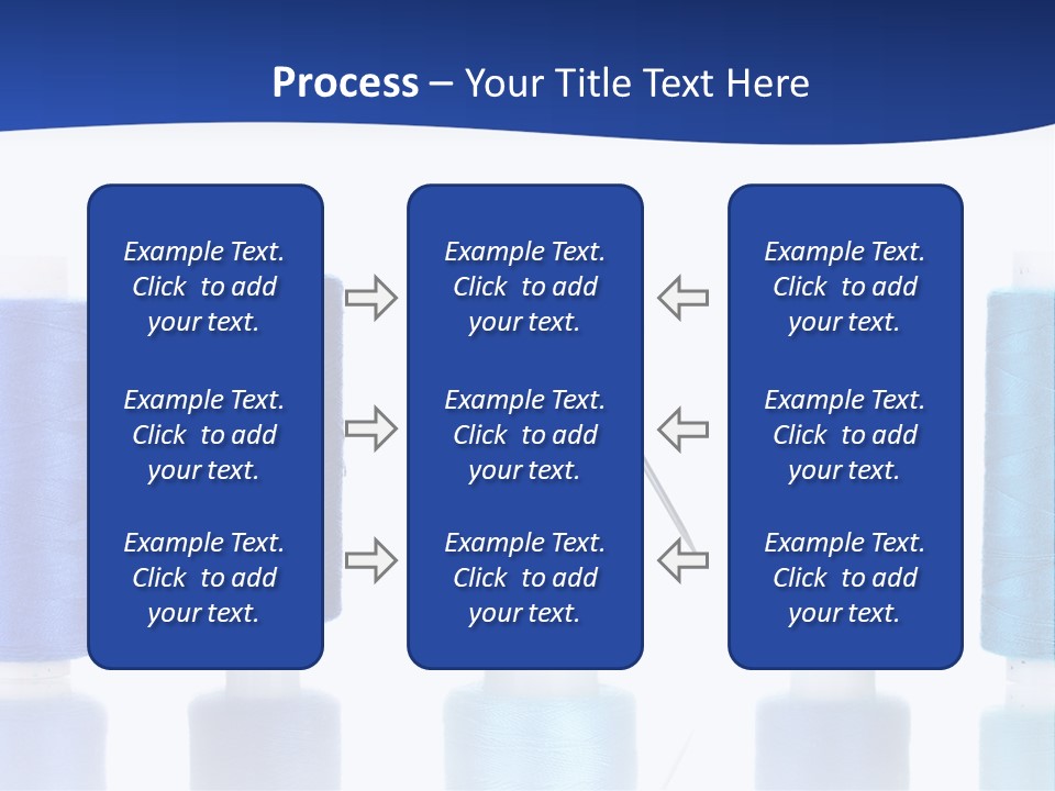 White Thread Single PowerPoint Template