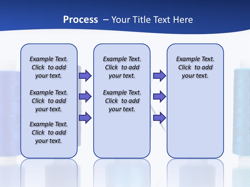 White Thread Single PowerPoint Template