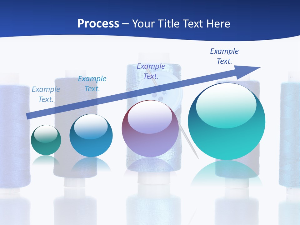 White Thread Single PowerPoint Template