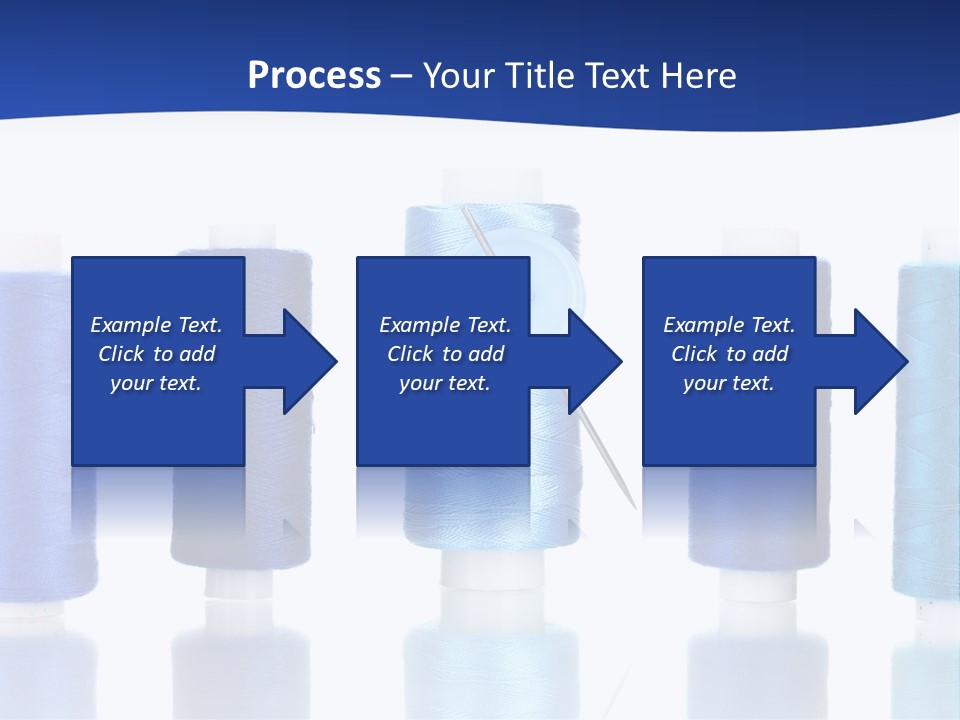 White Thread Single PowerPoint Template