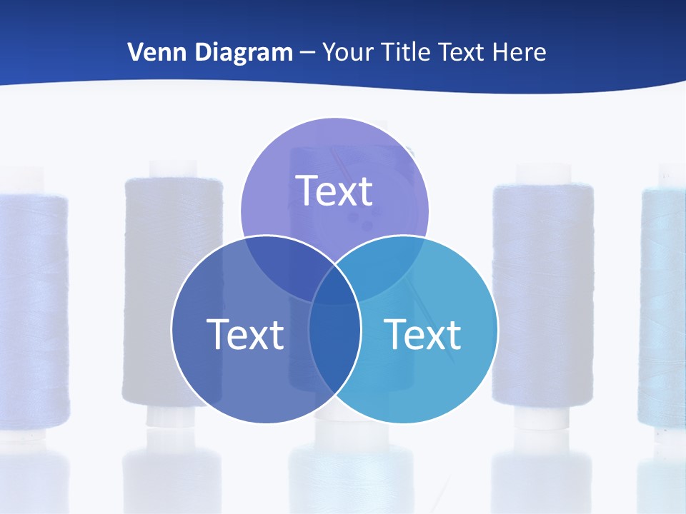 White Thread Single PowerPoint Template