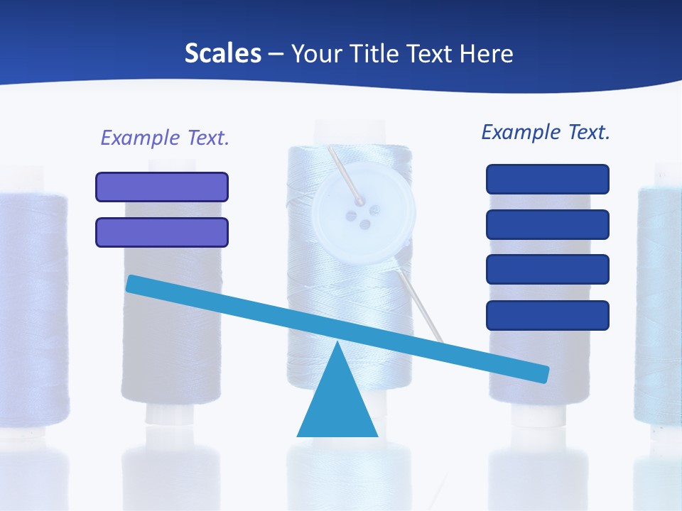 White Thread Single PowerPoint Template