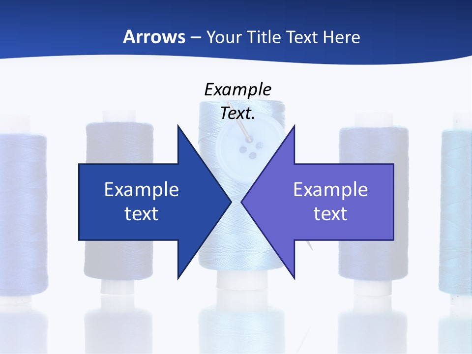 White Thread Single PowerPoint Template