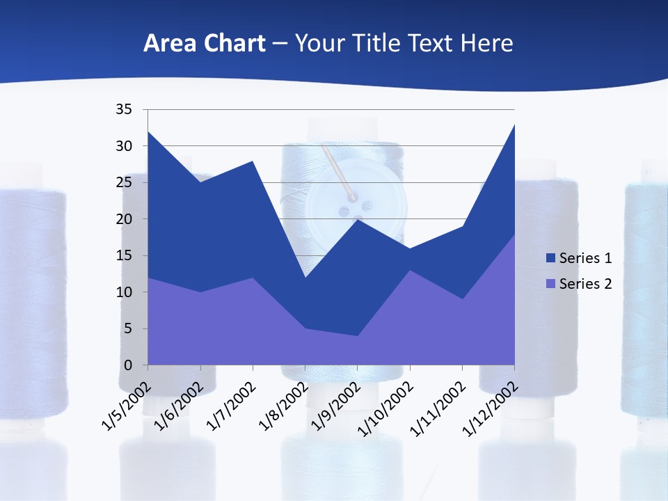 White Thread Single PowerPoint Template
