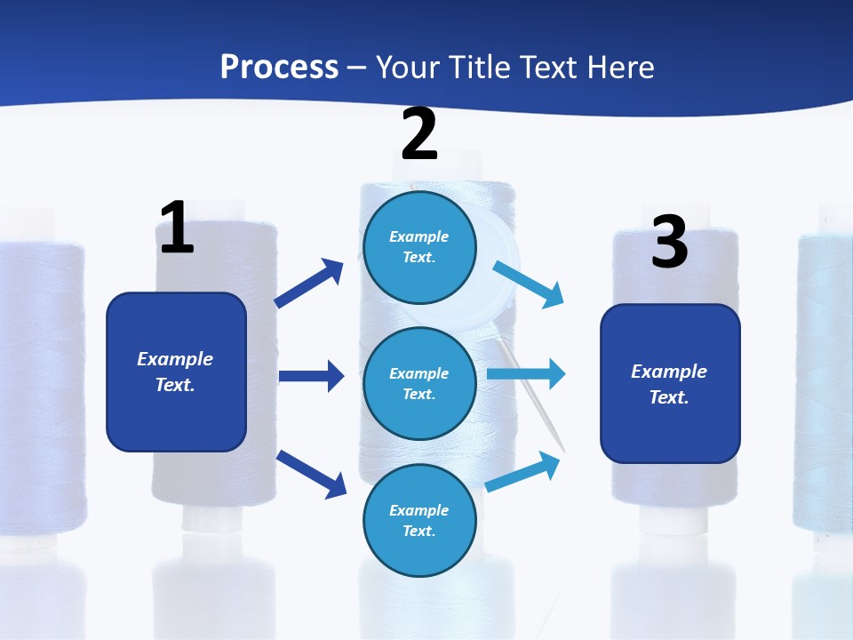 White Thread Single PowerPoint Template