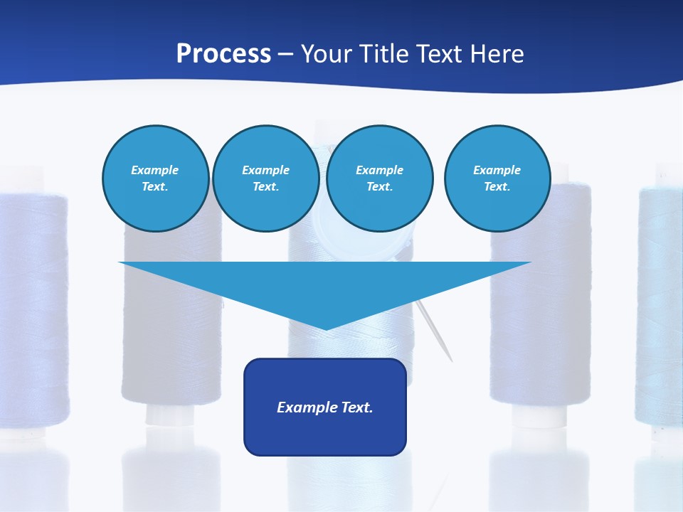 White Thread Single PowerPoint Template