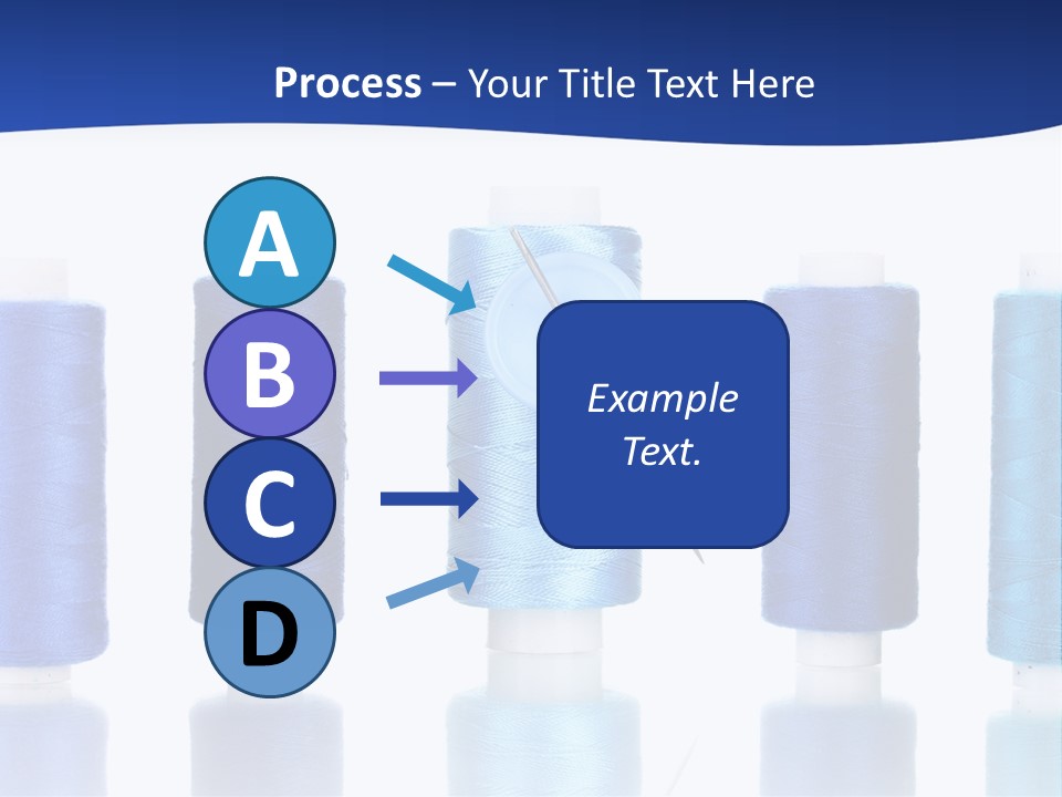 White Thread Single PowerPoint Template