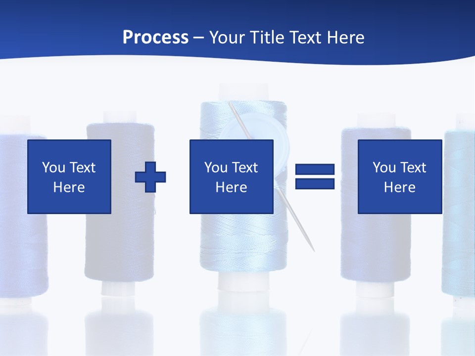 White Thread Single PowerPoint Template