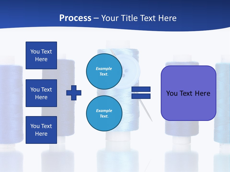 White Thread Single PowerPoint Template
