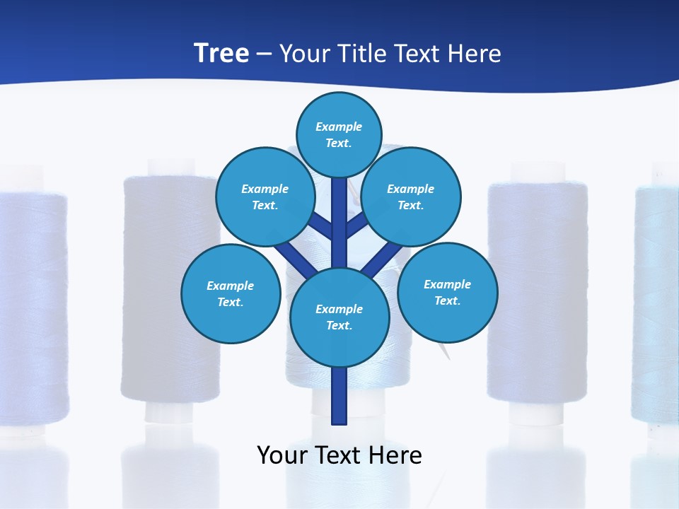 White Thread Single PowerPoint Template