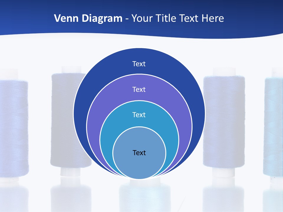 White Thread Single PowerPoint Template
