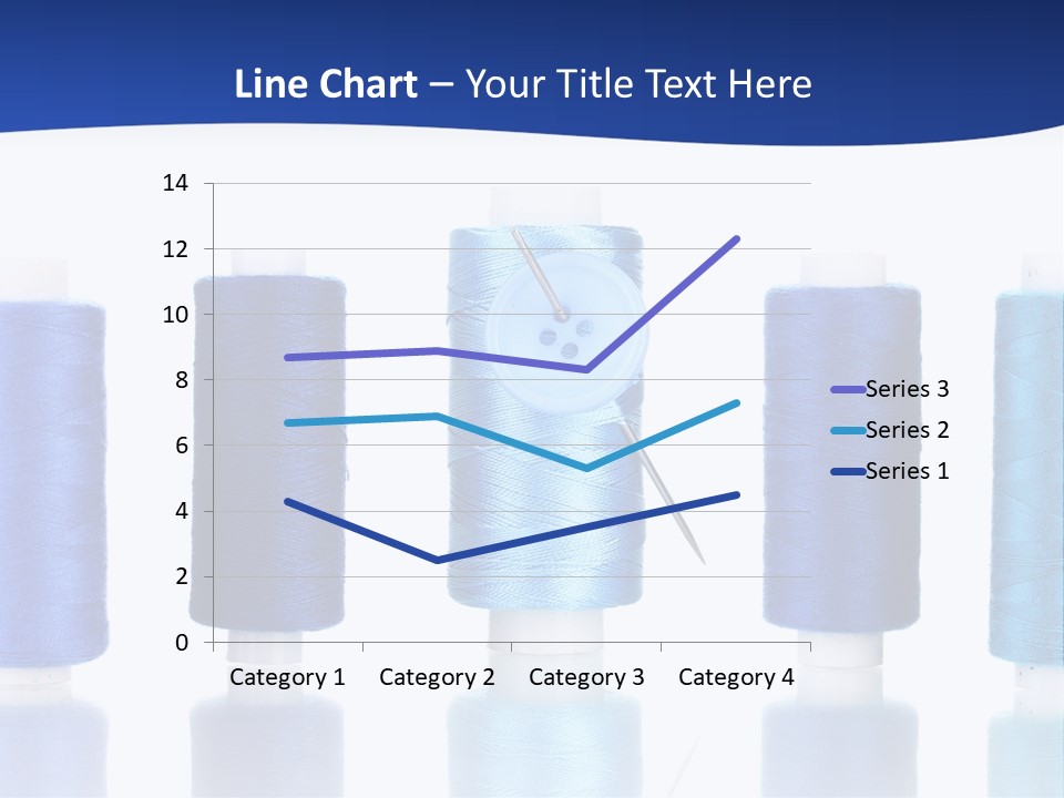 White Thread Single PowerPoint Template