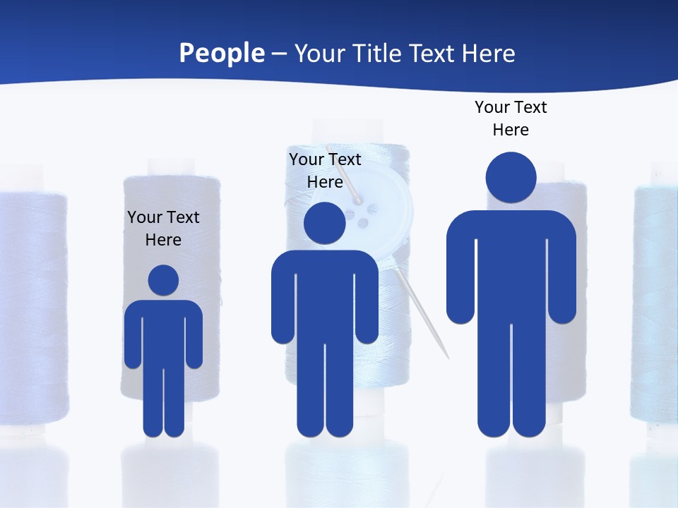 White Thread Single PowerPoint Template