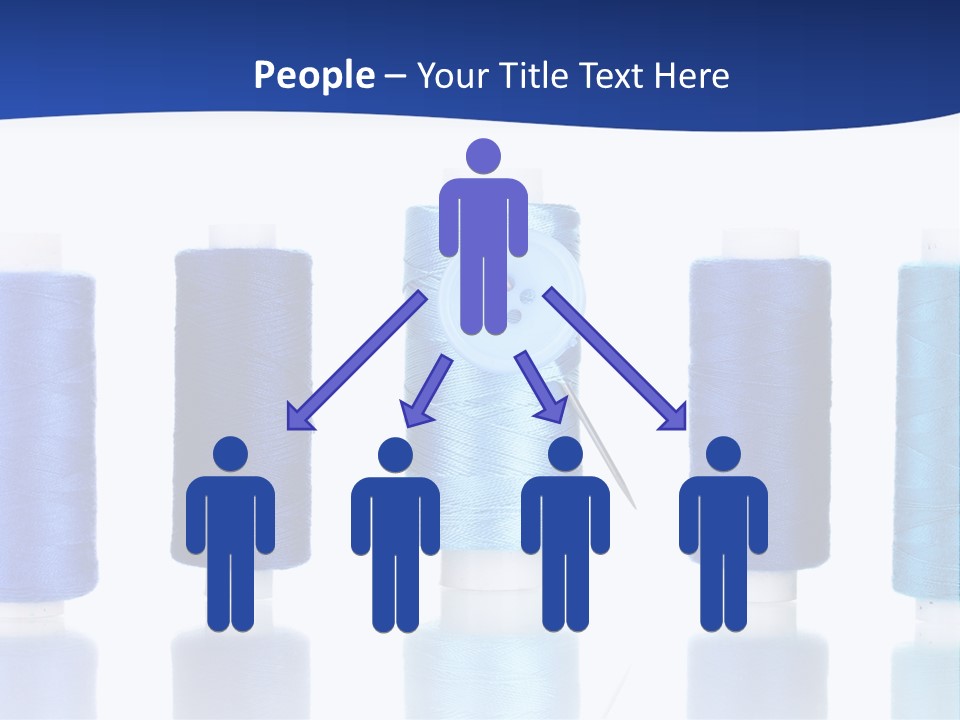 White Thread Single PowerPoint Template