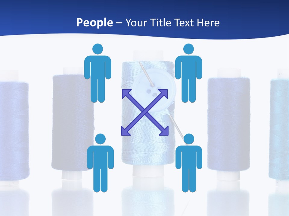 White Thread Single PowerPoint Template