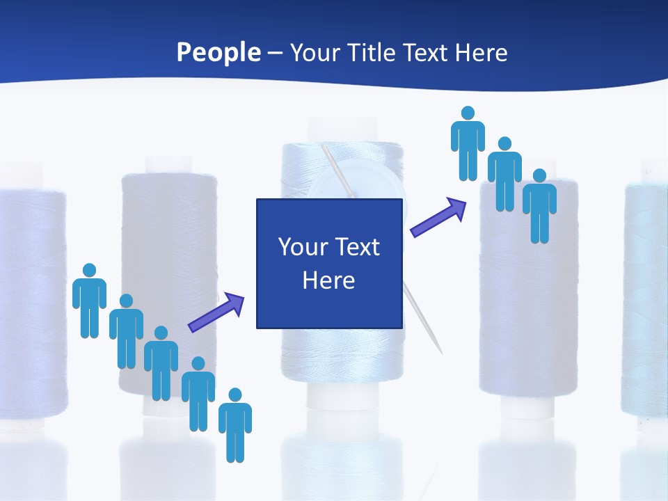 White Thread Single PowerPoint Template