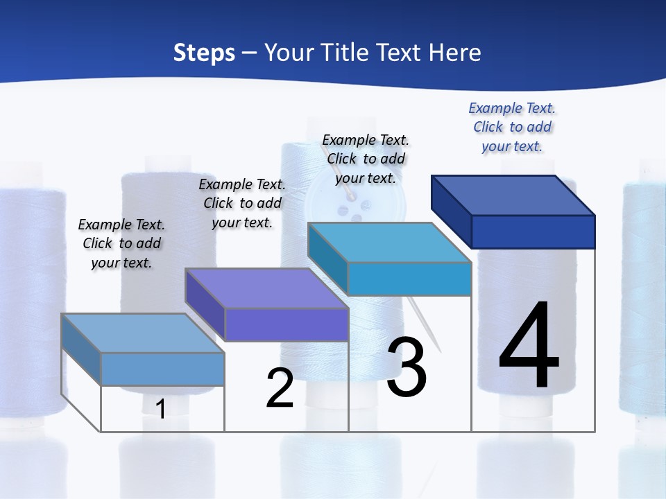 White Thread Single PowerPoint Template
